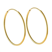 Creoler - hoops. 14k guldfyldt. 18 mm. 1 par